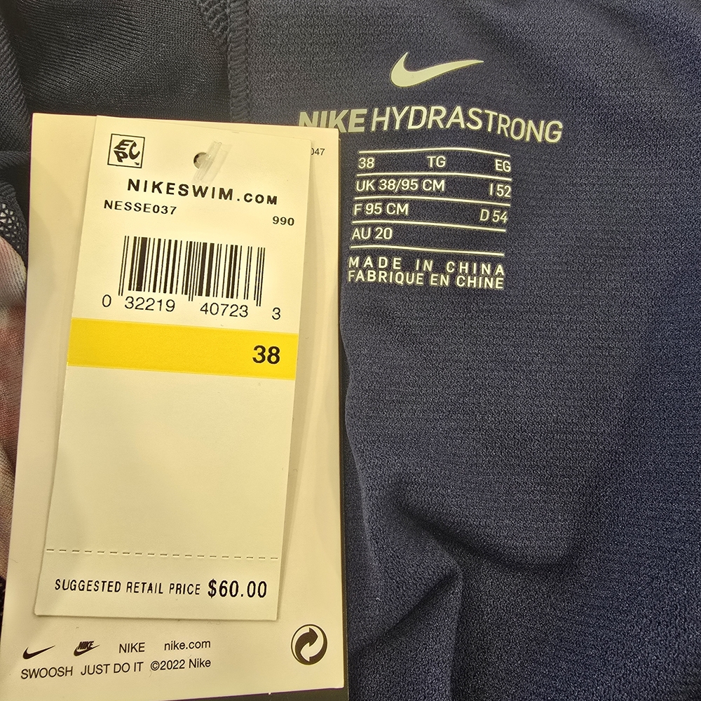 Nike Mens Black and Pink Swim Shorts Size 38 Nwt. - Picture 7 of 10